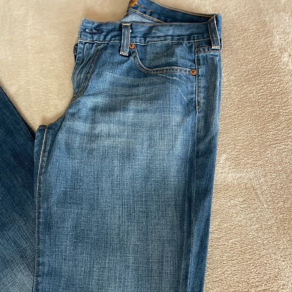 7 for All Mankind Blue Bootcut Lightwash Jeans - Size 28 - Picture 3 of 11